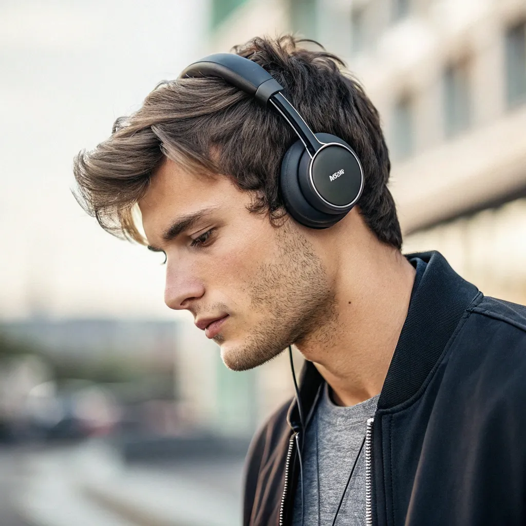 Young man with headphones